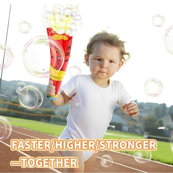 ✨BNWT - Electric Torch Bubble Machine for Kids - Red✨ - Picture 3 of 9